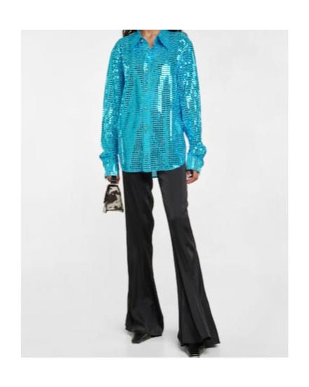 Acne Blue Sequined Shirt