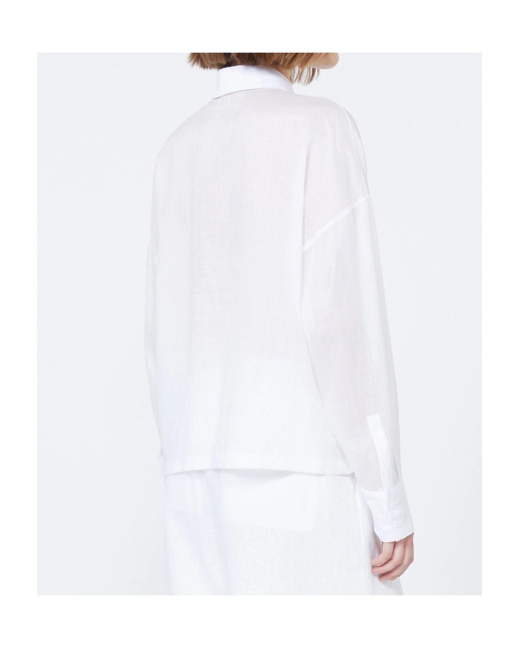 Max Mara White Studio Mstcali Embroidered Long Sleeved Shirt