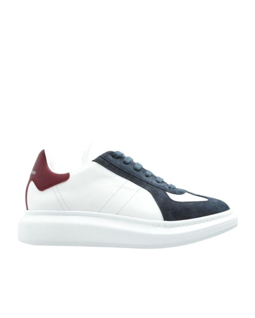 McQueen Blue Oversized Colourblock Lace-Up Sneakers for men