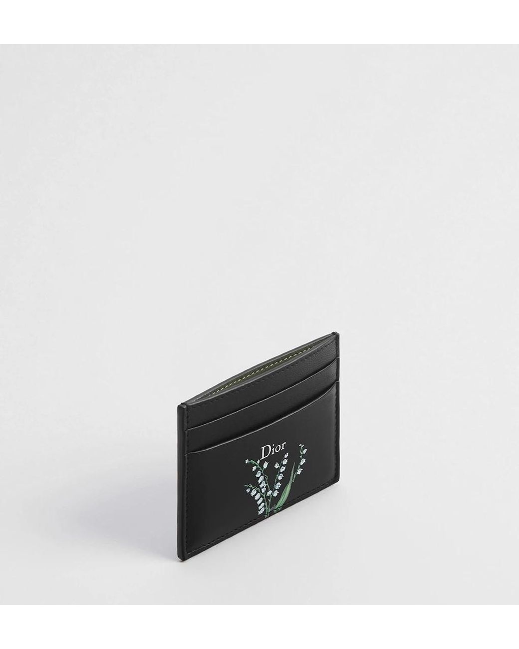 Dior Black Freesia Card Holder