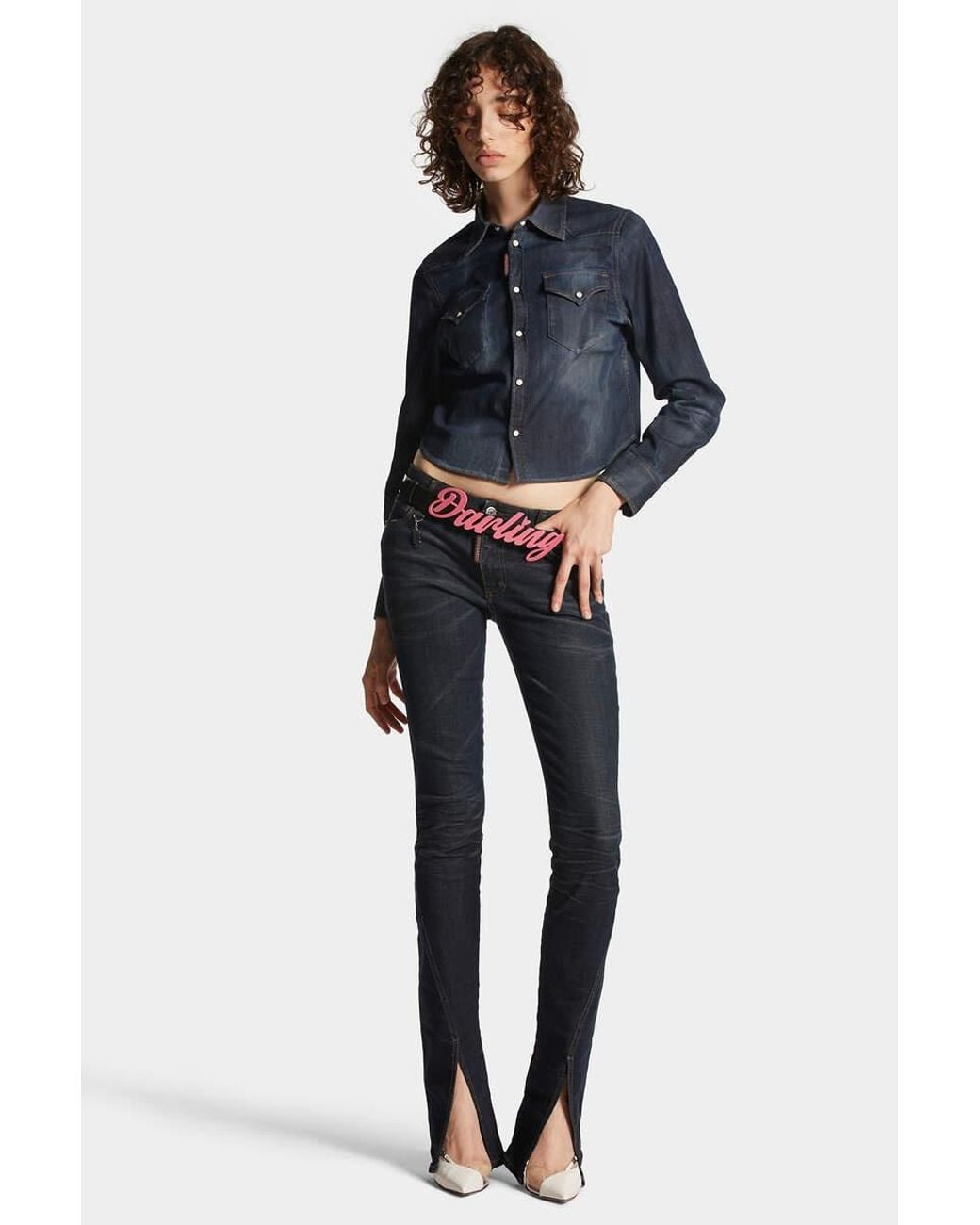 DSquared² Blue Icon-Charm Flared Jeans