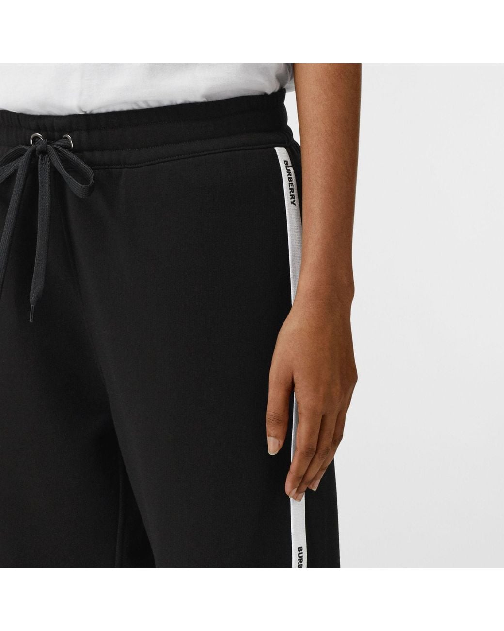 Burberry Black Logo-Tape Track Pants