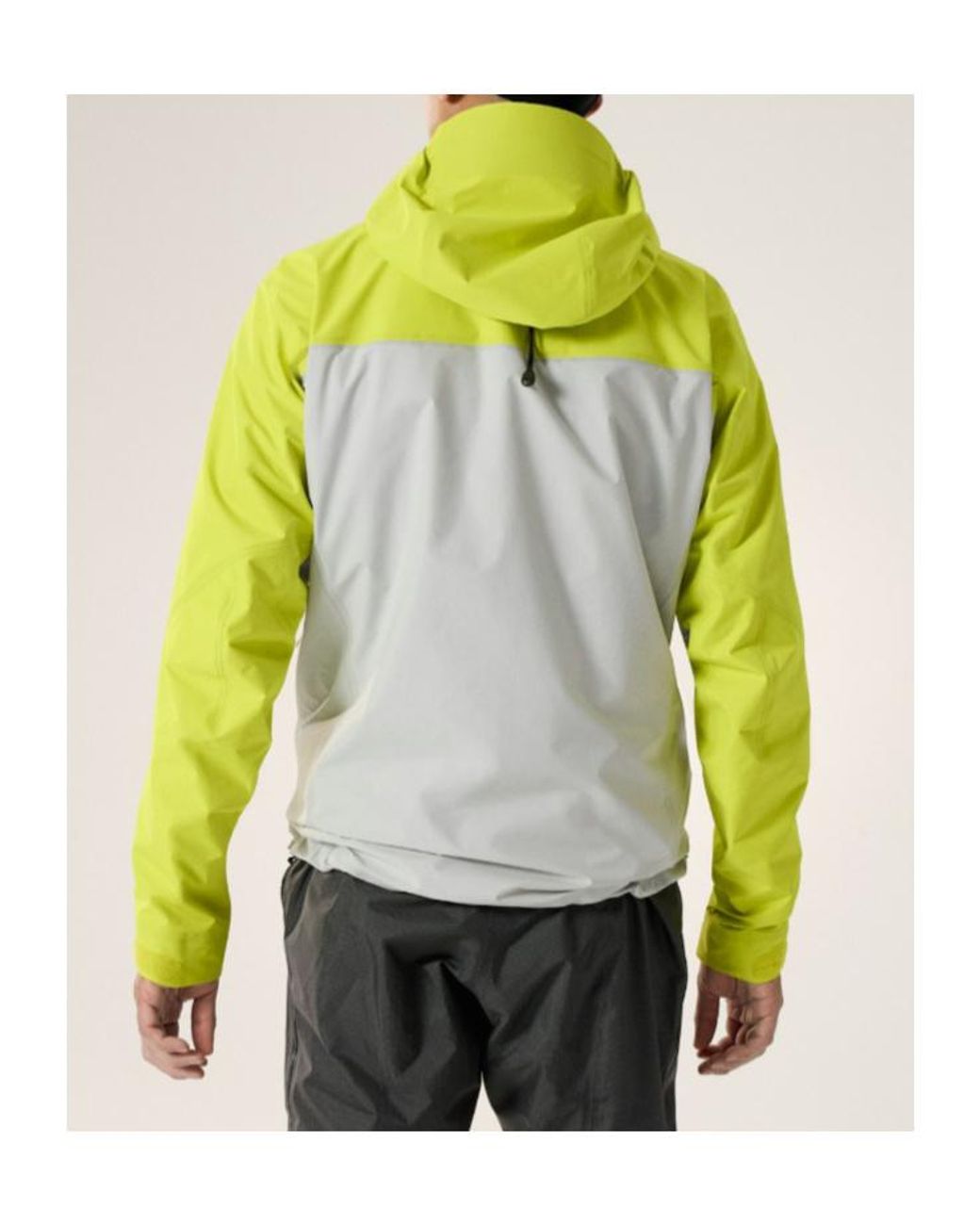 Arc'teryx Yellow Colorblock Hooded Jacket for men