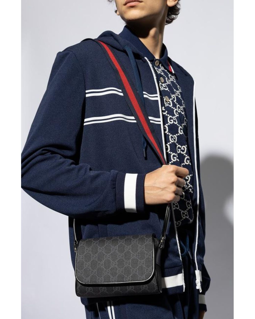 Gucci Black Gg Mini Bag for men