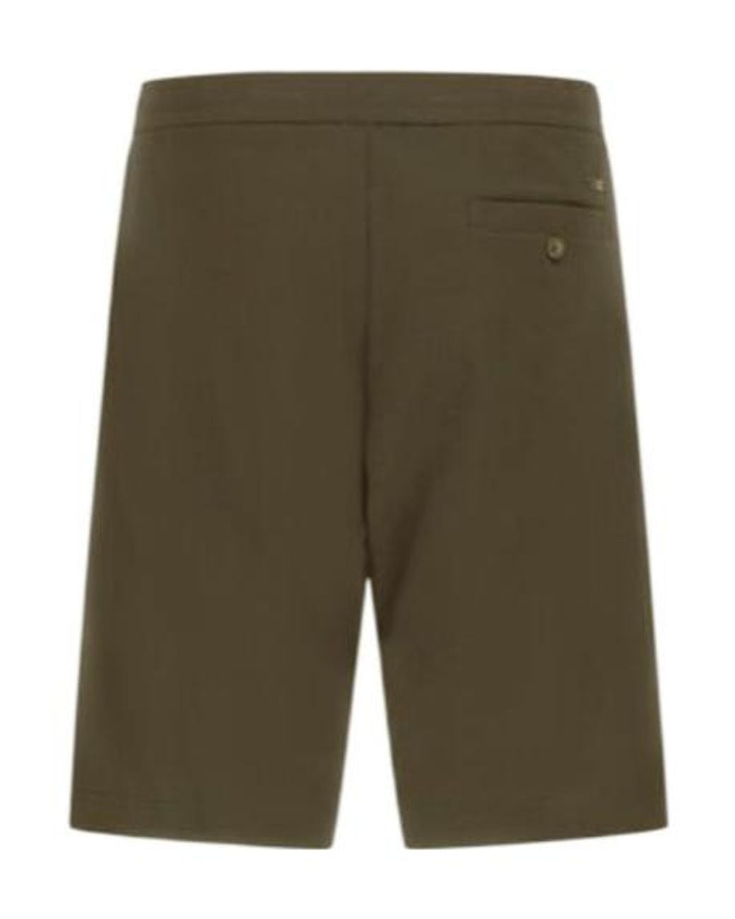 Herno Green Logo Plaque Bermuda Shorts for men