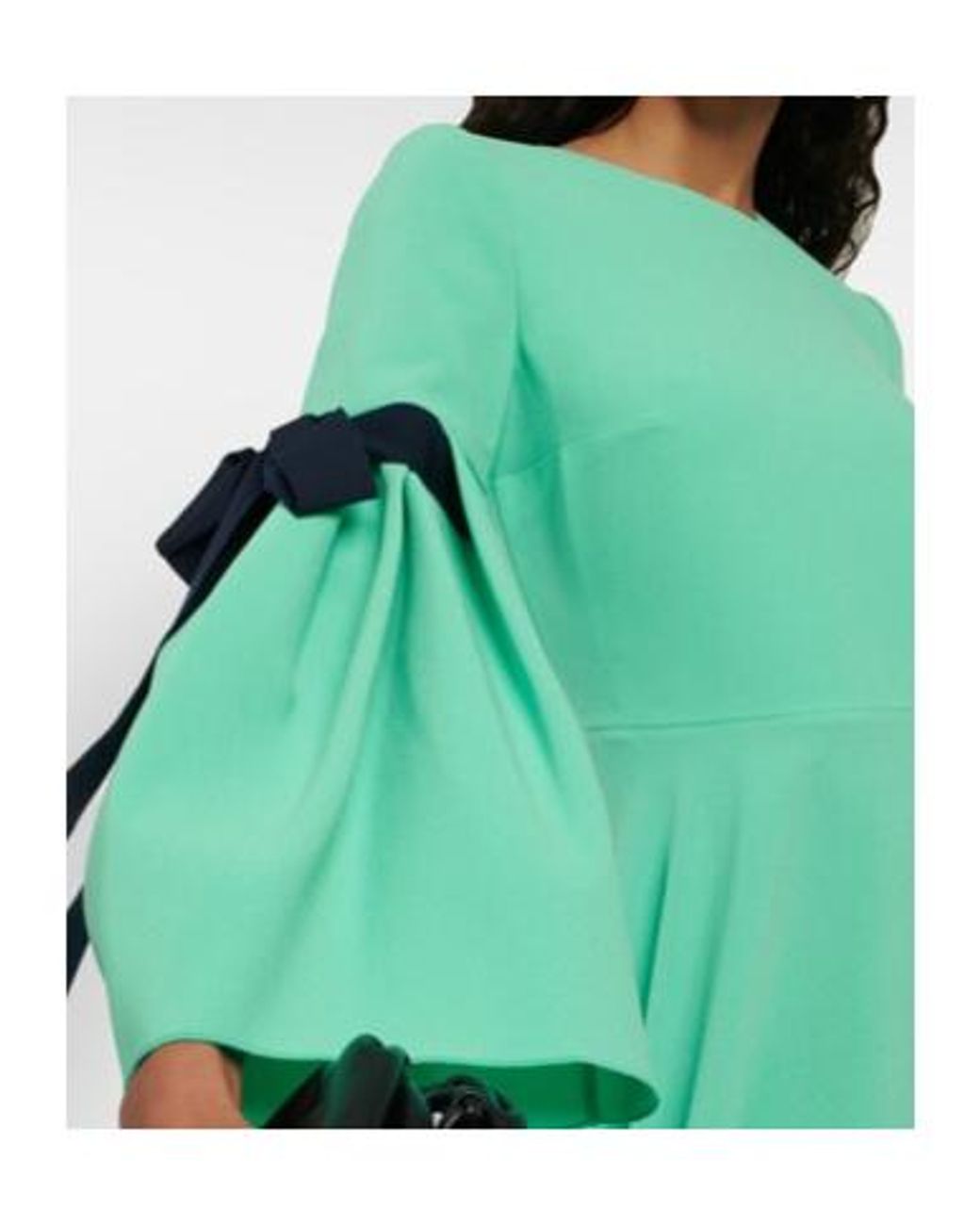 Roksanda Green Perdita Crepe Midi Dress