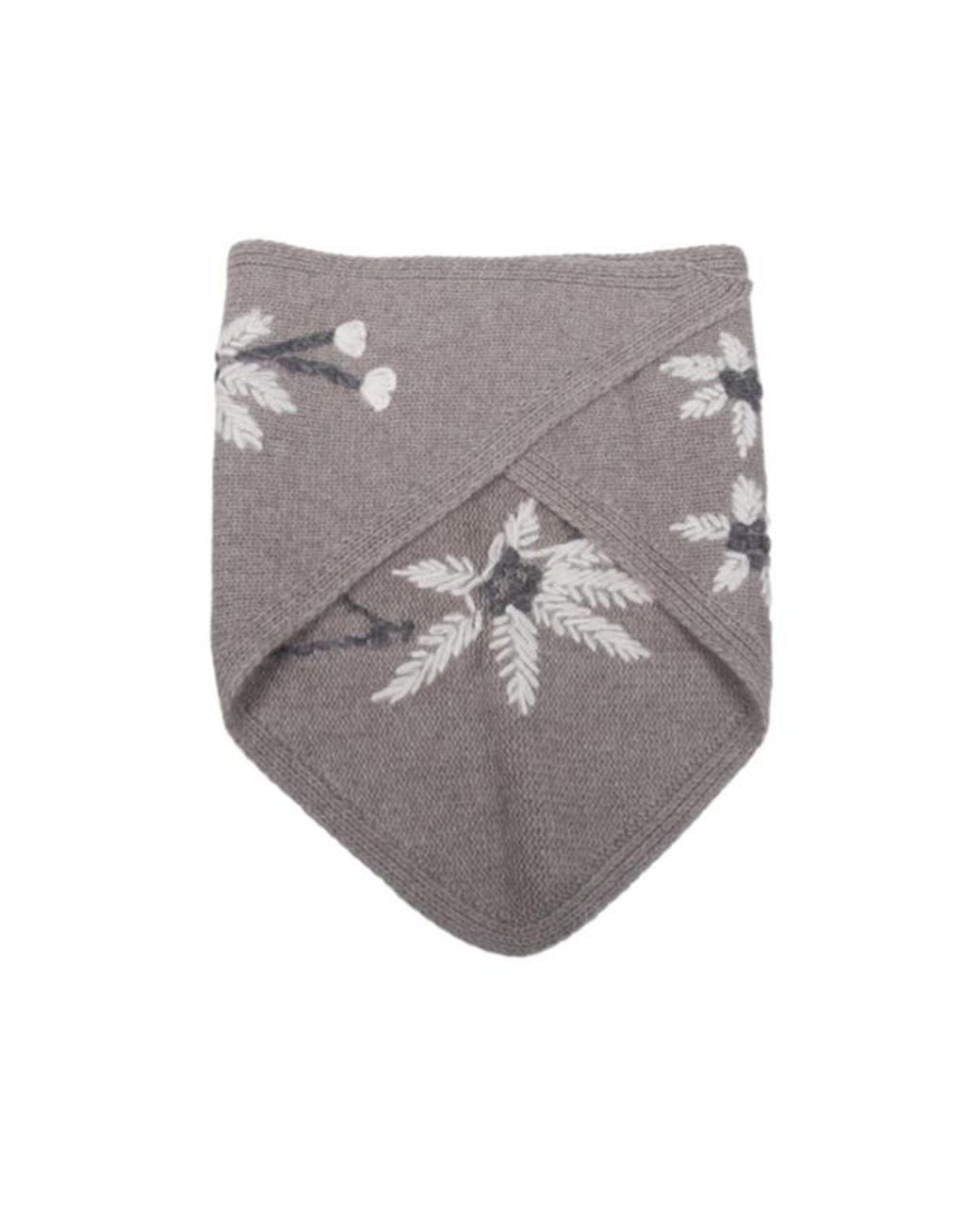 P.A.R.O.S.H. Gray Embroidered Scarf