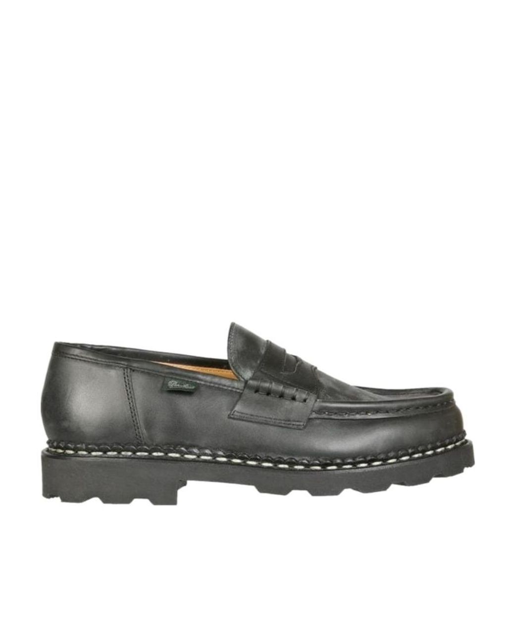 Paraboot Gray Logo Loafers for men