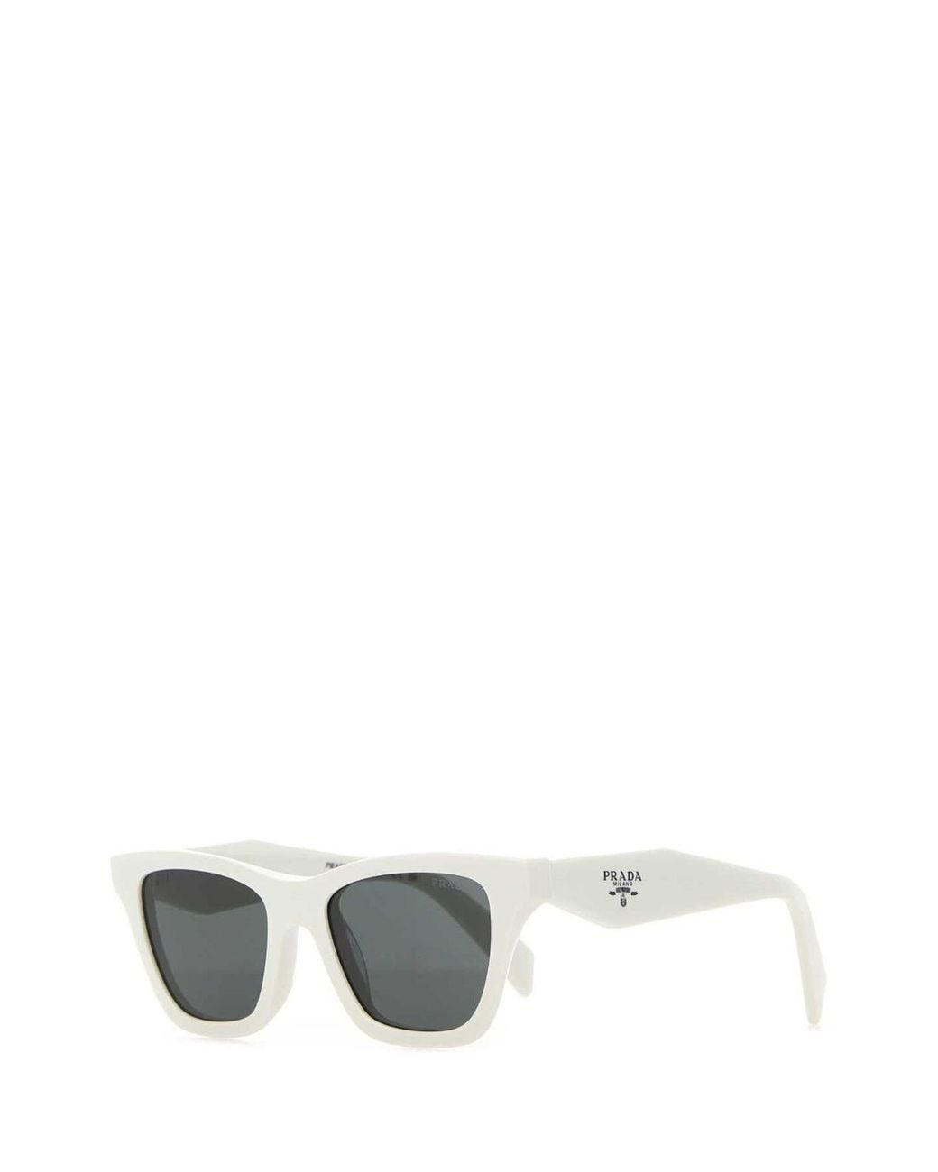 Prada Metallic Rectangular Acetate Sunglasses