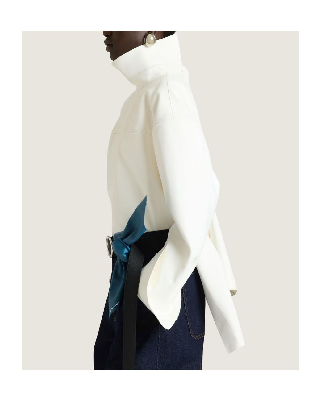 Givenchy White Back-To-Front Tie-Up Shirt