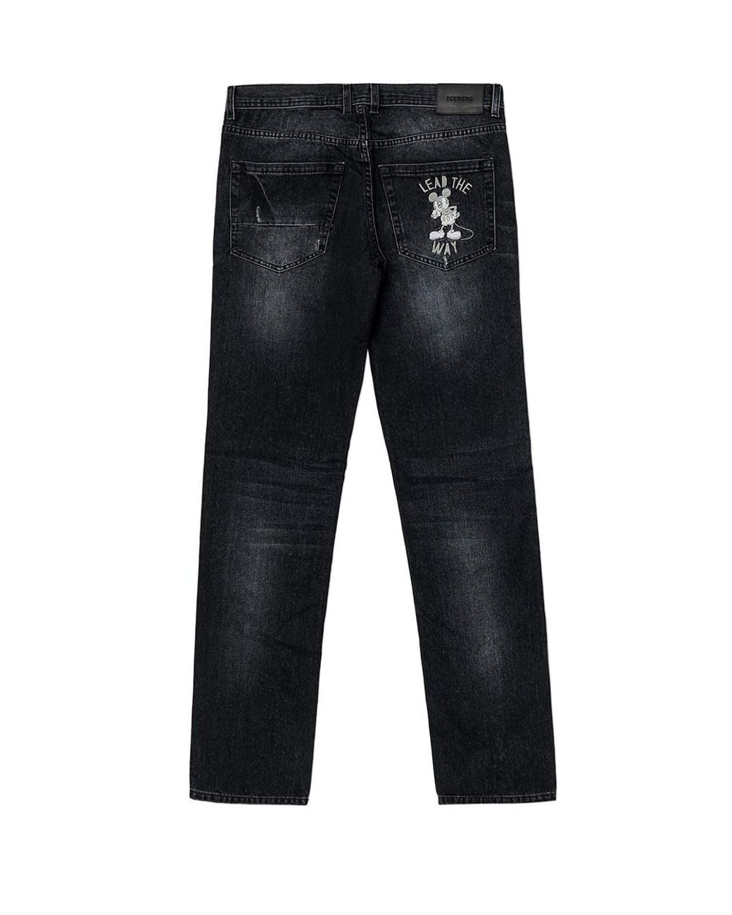 Iceberg Blue Straight Jeans for men