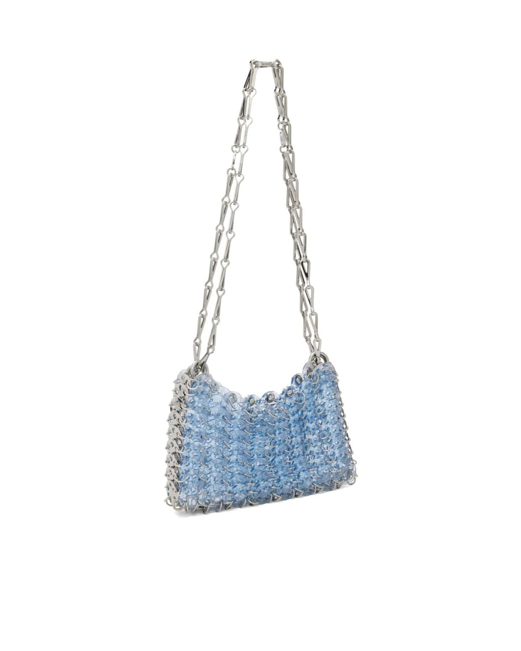Rabanne Blue 1969 Nano Chain Shoulder Bag