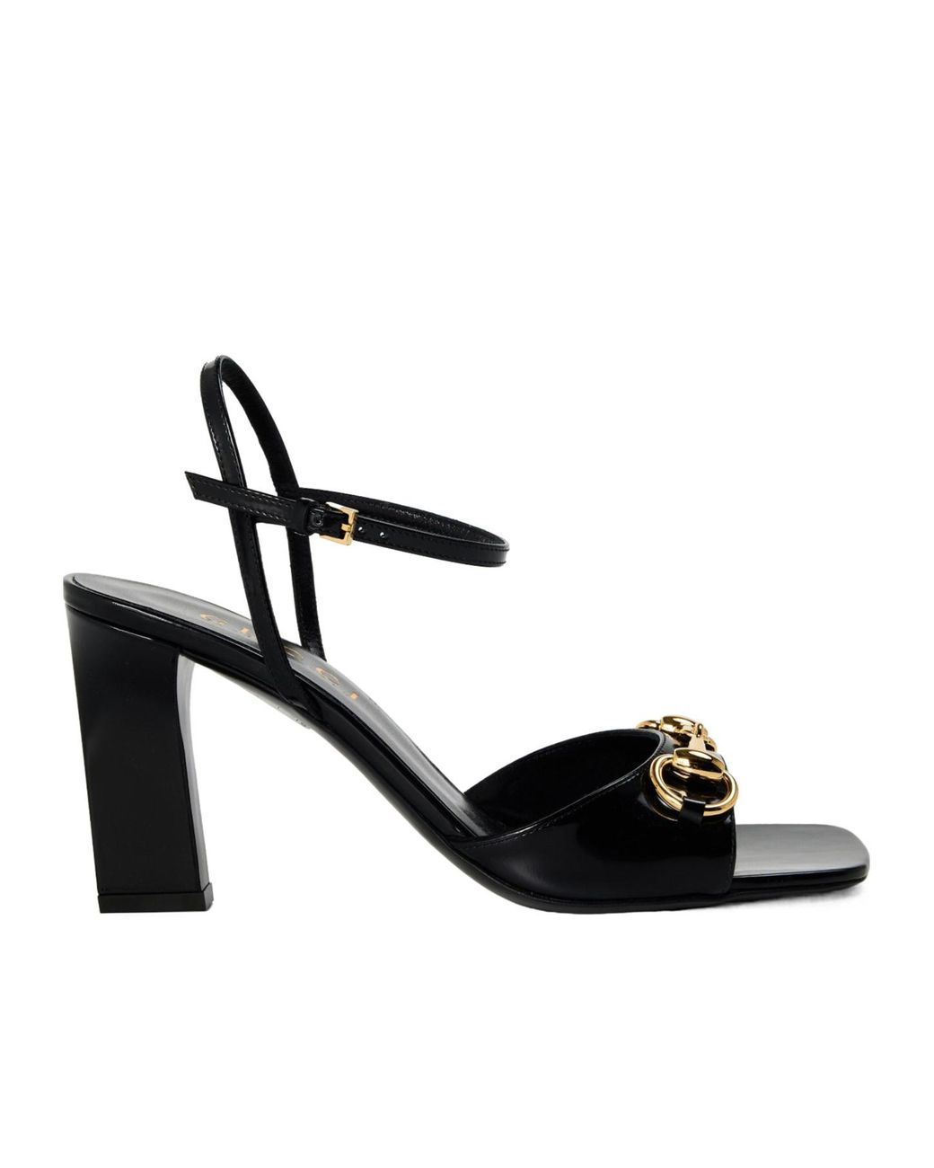 Gucci Black Simple High-Heeled Sandals