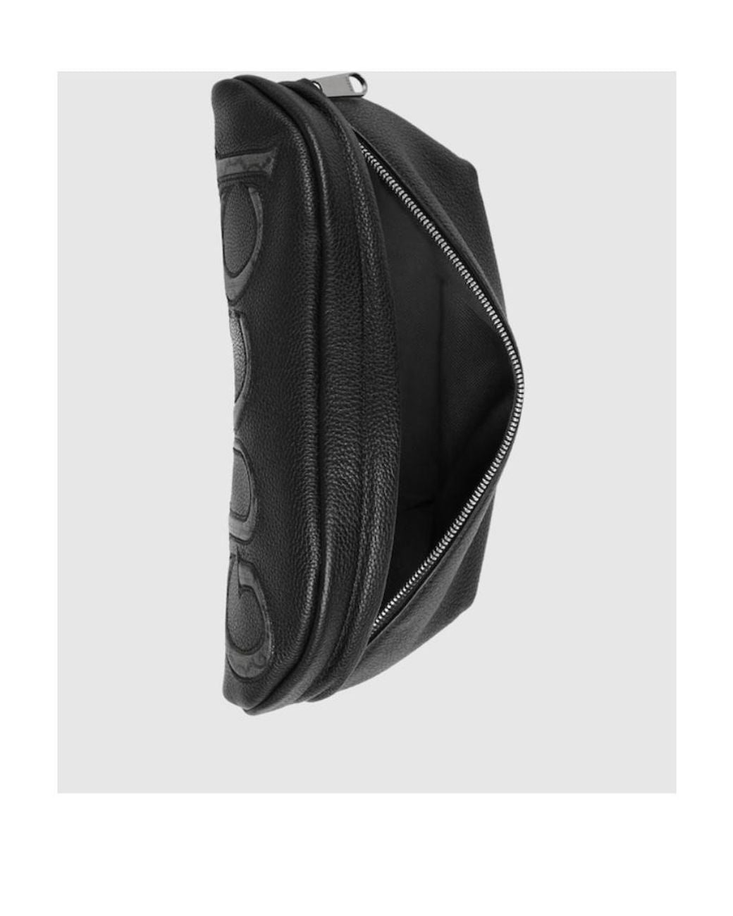 Gucci Black Logo-Embossed Belt Bag for men