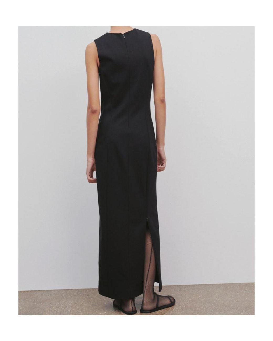 The Row Black Sleeveless Long Dress