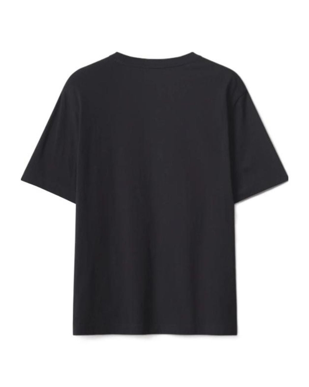 Maison Kitsuné Black Profile Fox Patch T-Shirt for men