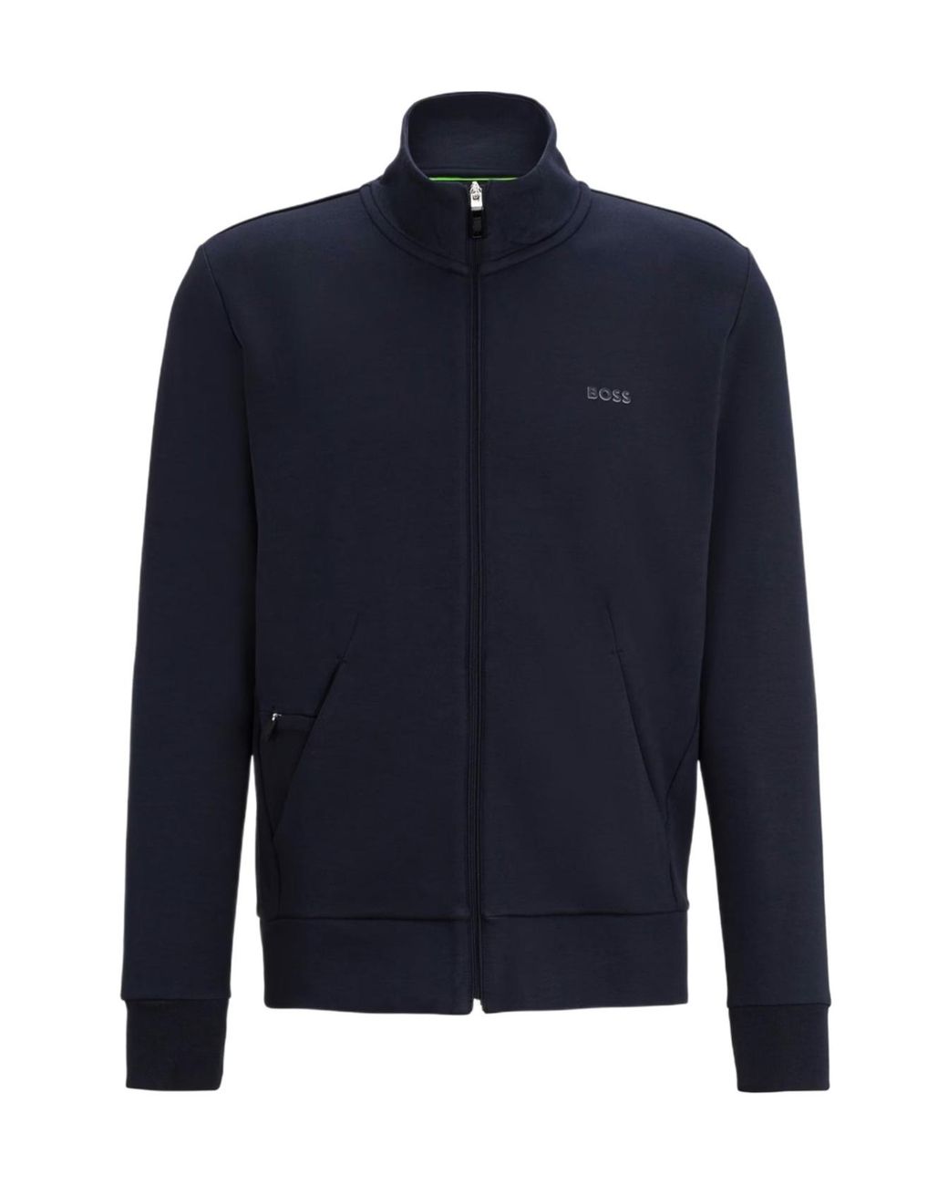 Boss Blue Skaz Full-Zip Fleece Hoodie for men