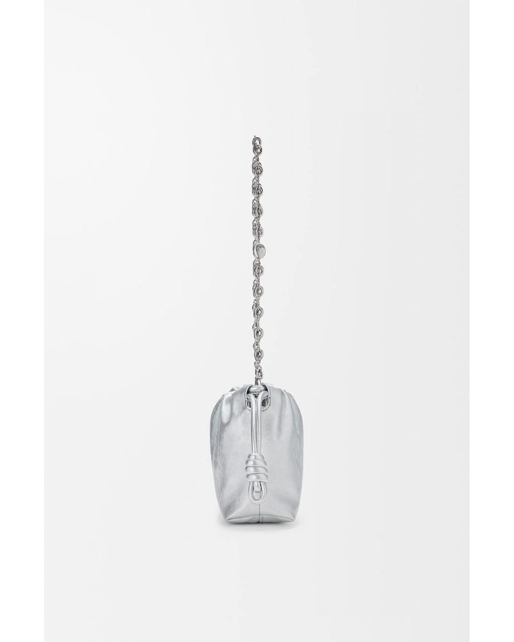 Loewe White Mini Flamenco Clutch Bag