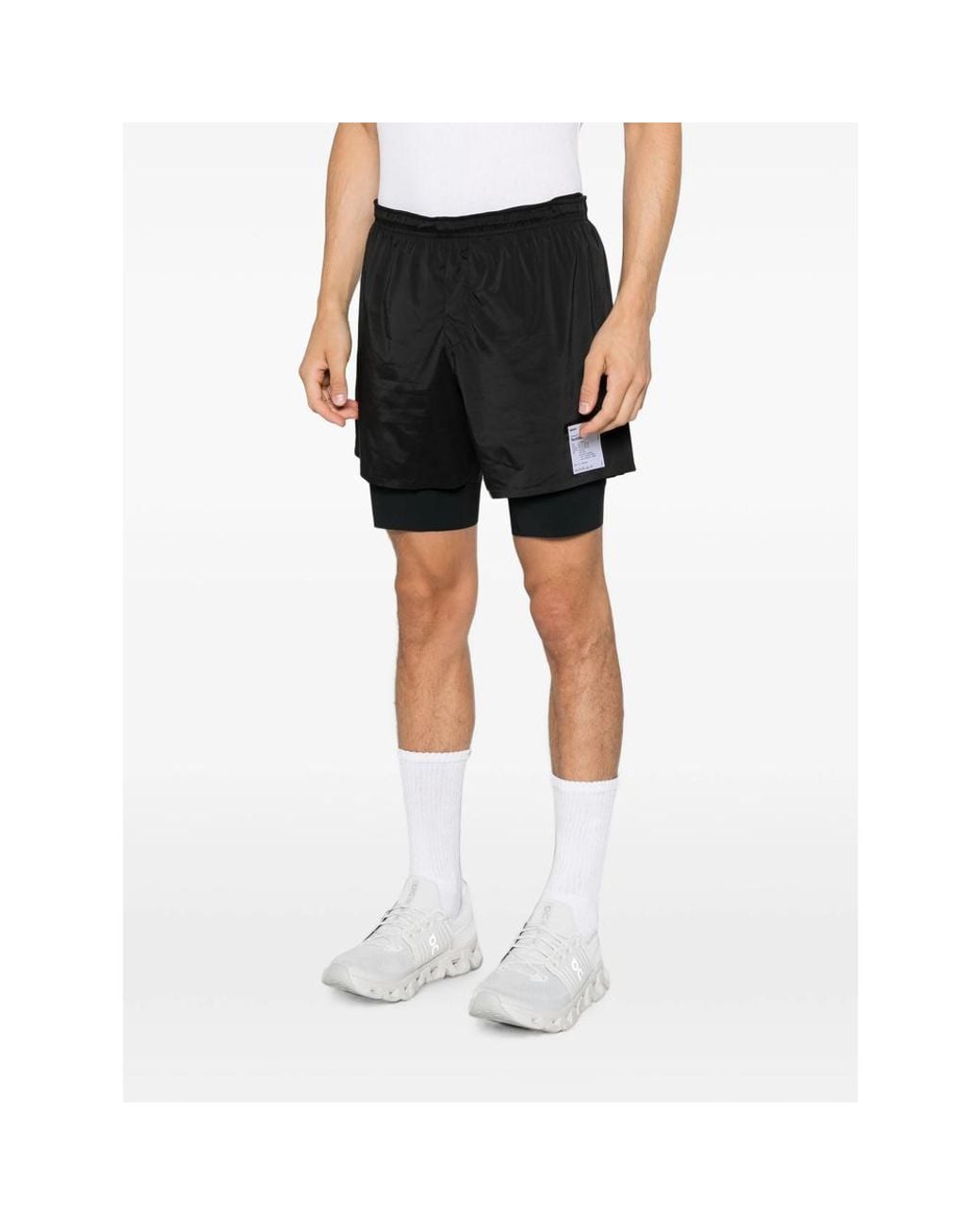 Satisfy Black 2-In-1 Performance Shorts for men