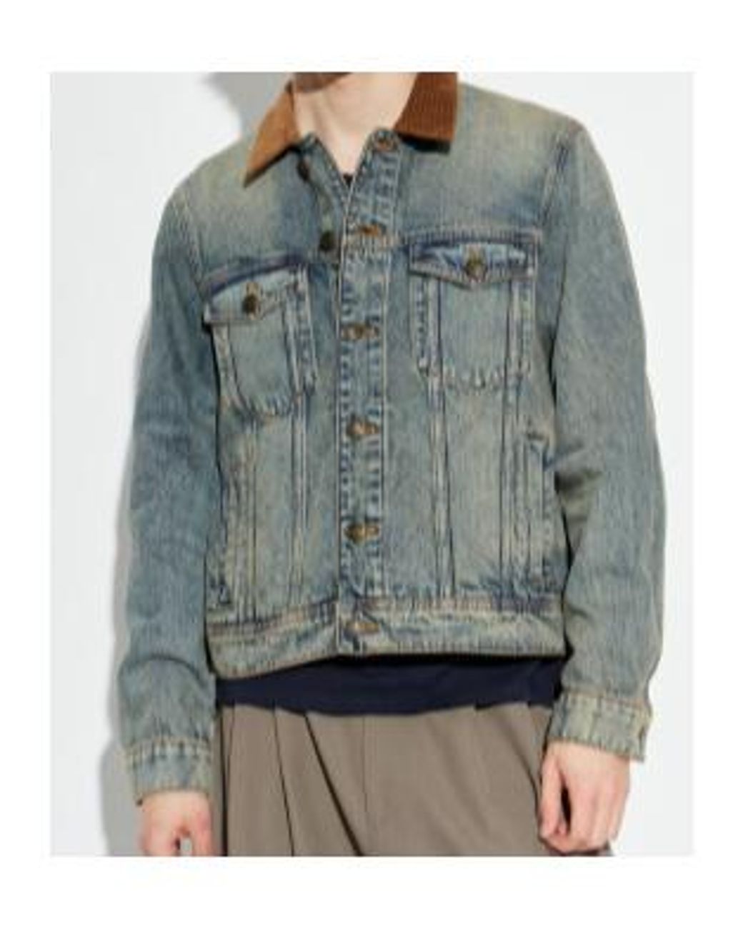 Zadig & Voltaire Blue Bases Denim Jacket for men