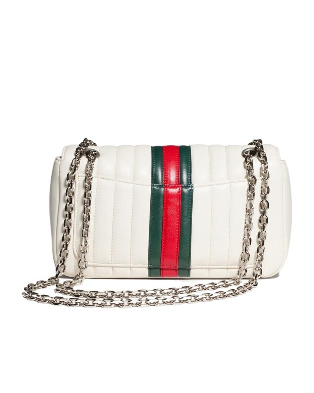 Gucci White Jetset Gg Marmont Medium Shoulder Bag