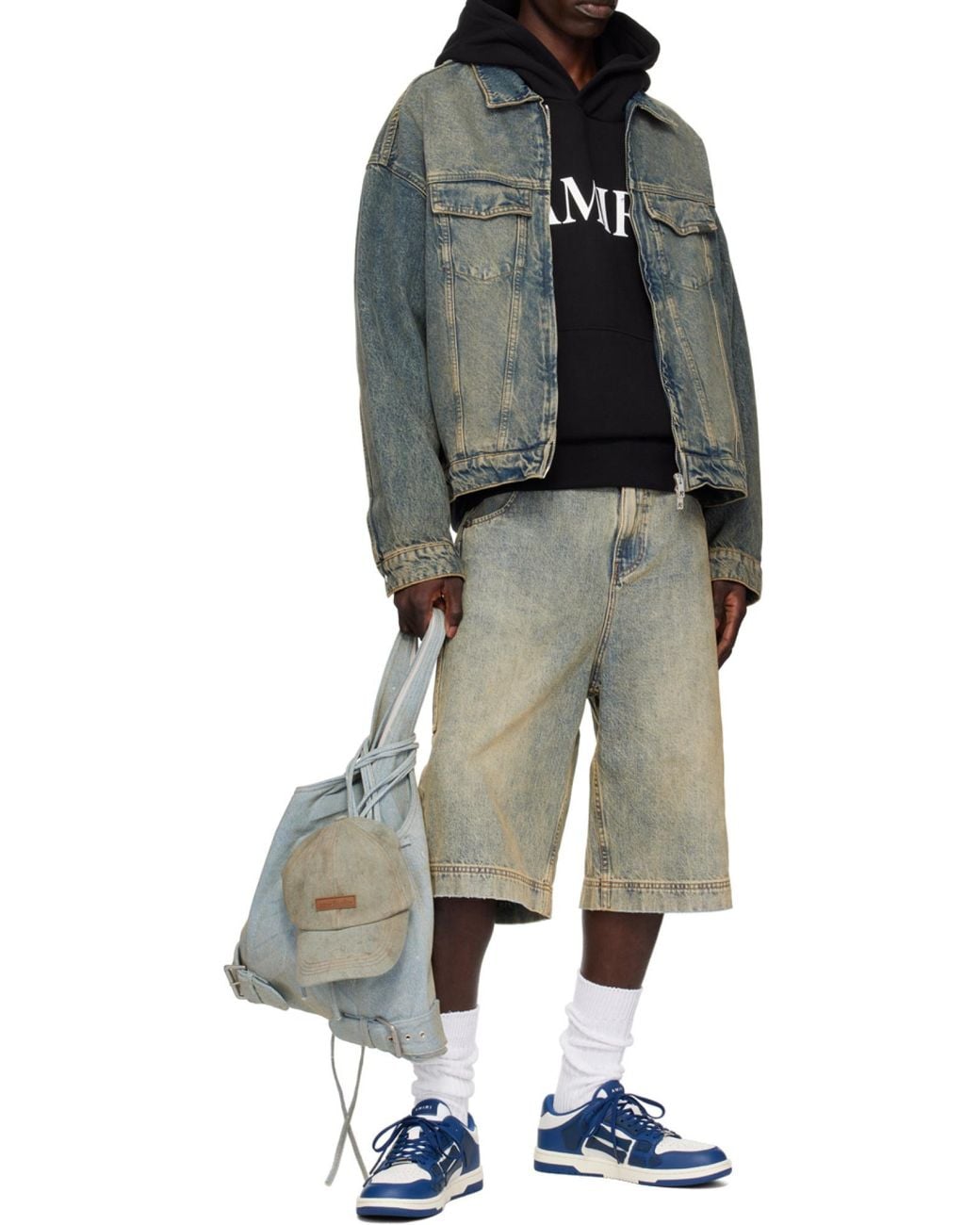 Amiri Blue Skel Top Low Sneaker for men
