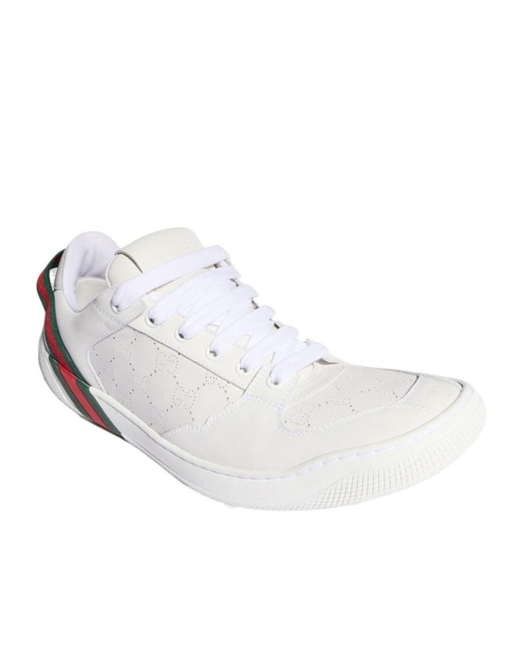 Gucci White Screener Sneakers for men