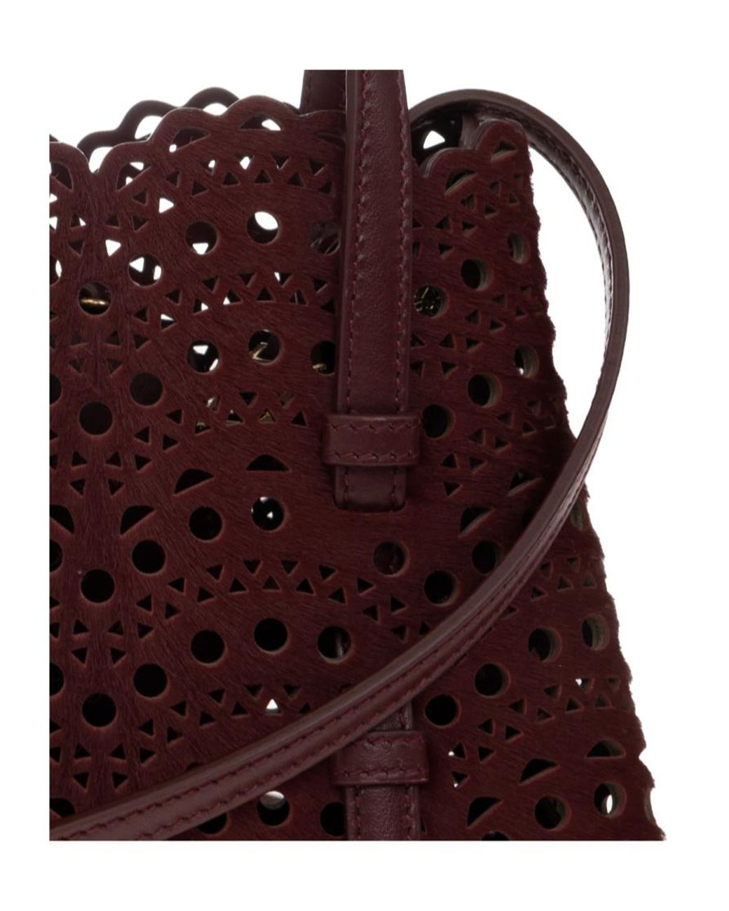 Alaïa Red Alaïa Mina 20 Mini Tote Bag