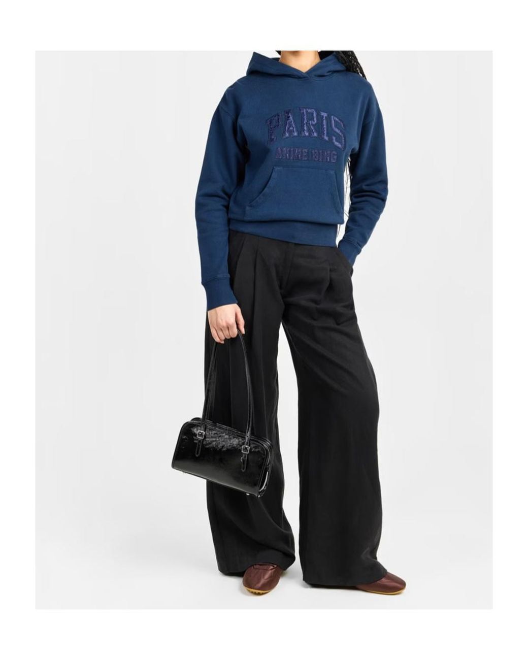 Anine Bing Blue Debbie Hoodie