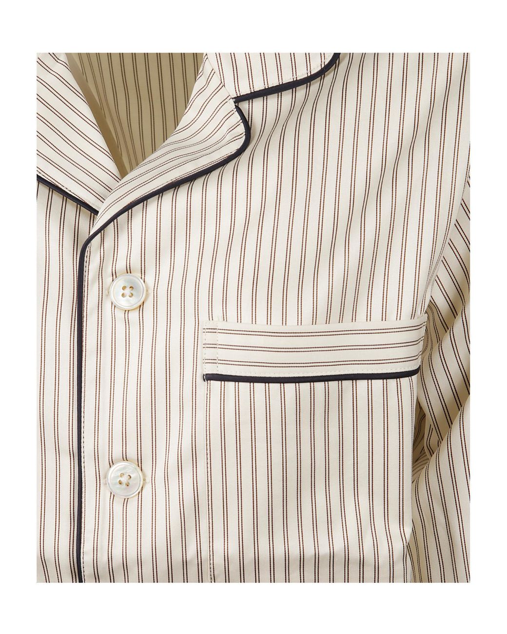 Tekla Gray Striped Pajamas