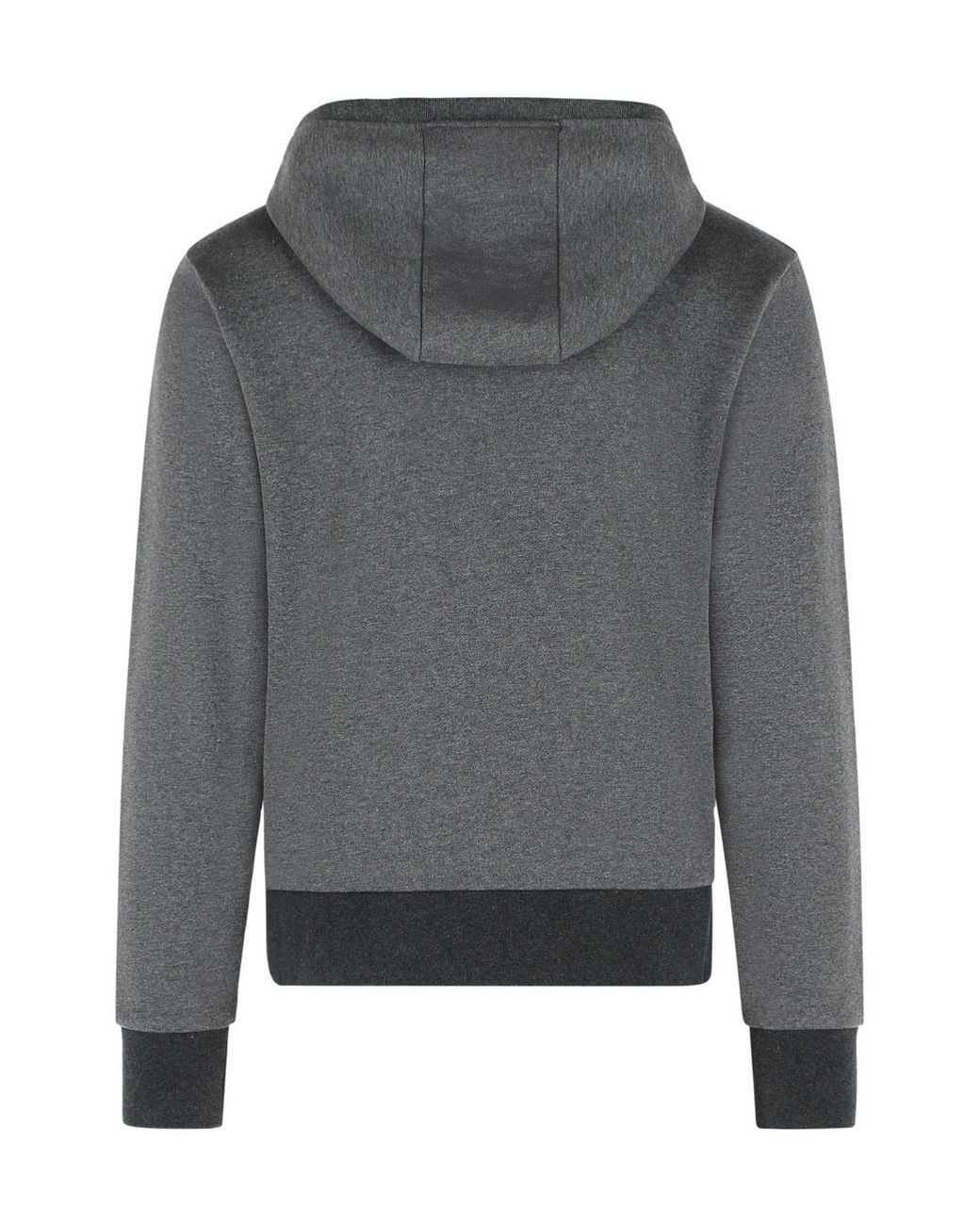 Thom Browne Gray Logo Patch Zip-Up Hoodie for men