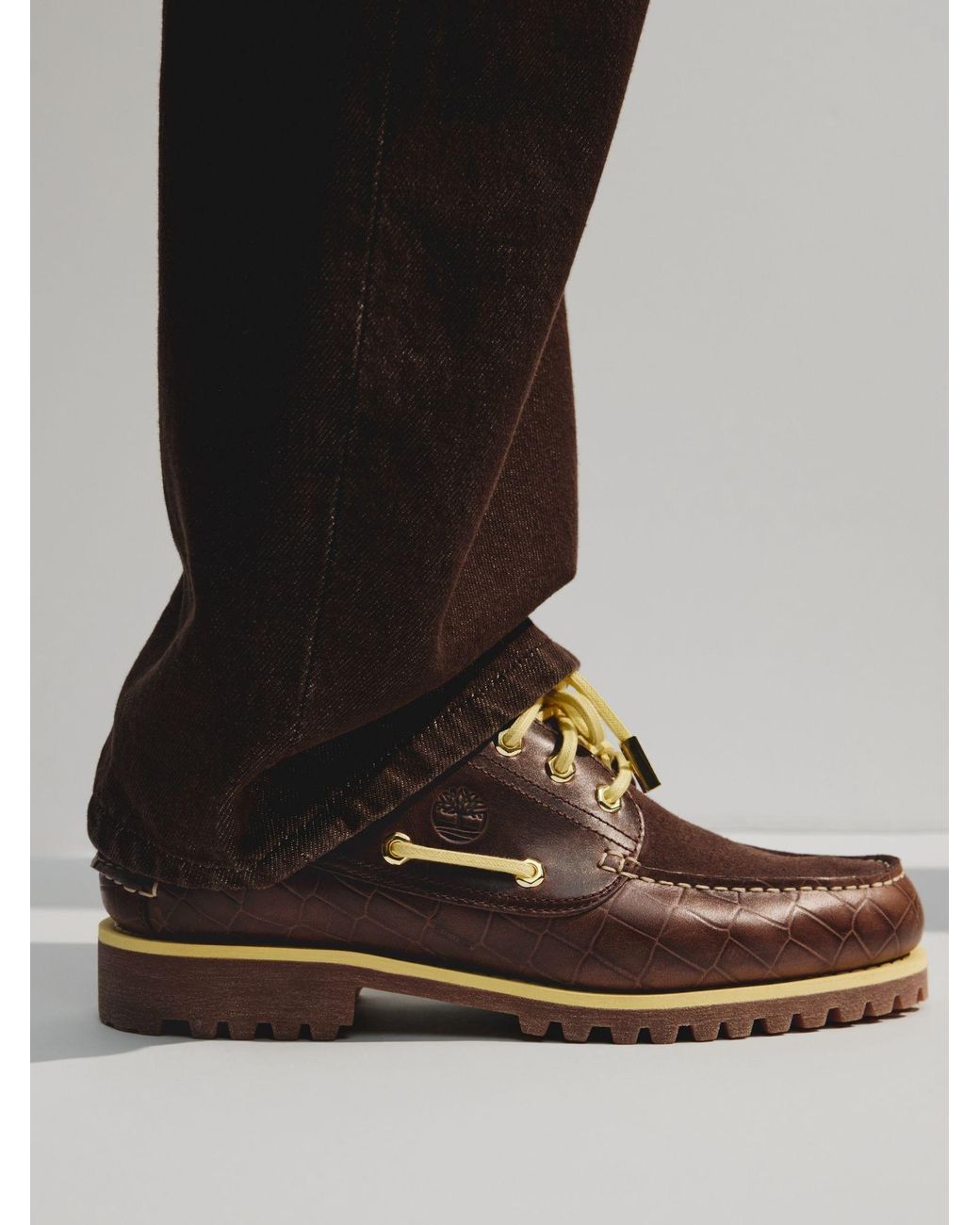 Jacquemus Brown The Timberland Boat Shoe for men