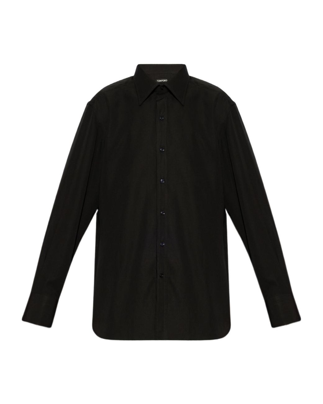 Tom Ford Black Buttoned Long-Sleeved Shirt for men