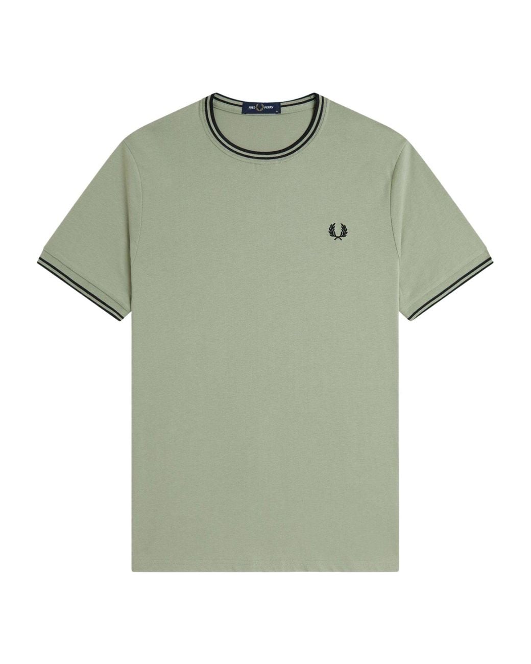 Fred Perry Green Classic Shortsleeve Tshirt for men