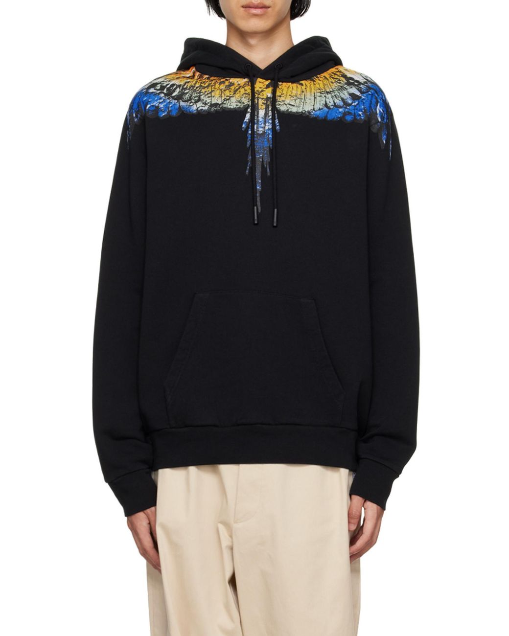 Marcelo Burlon Blue County Of Milan Icon Wings Drawstring Hoodie for men