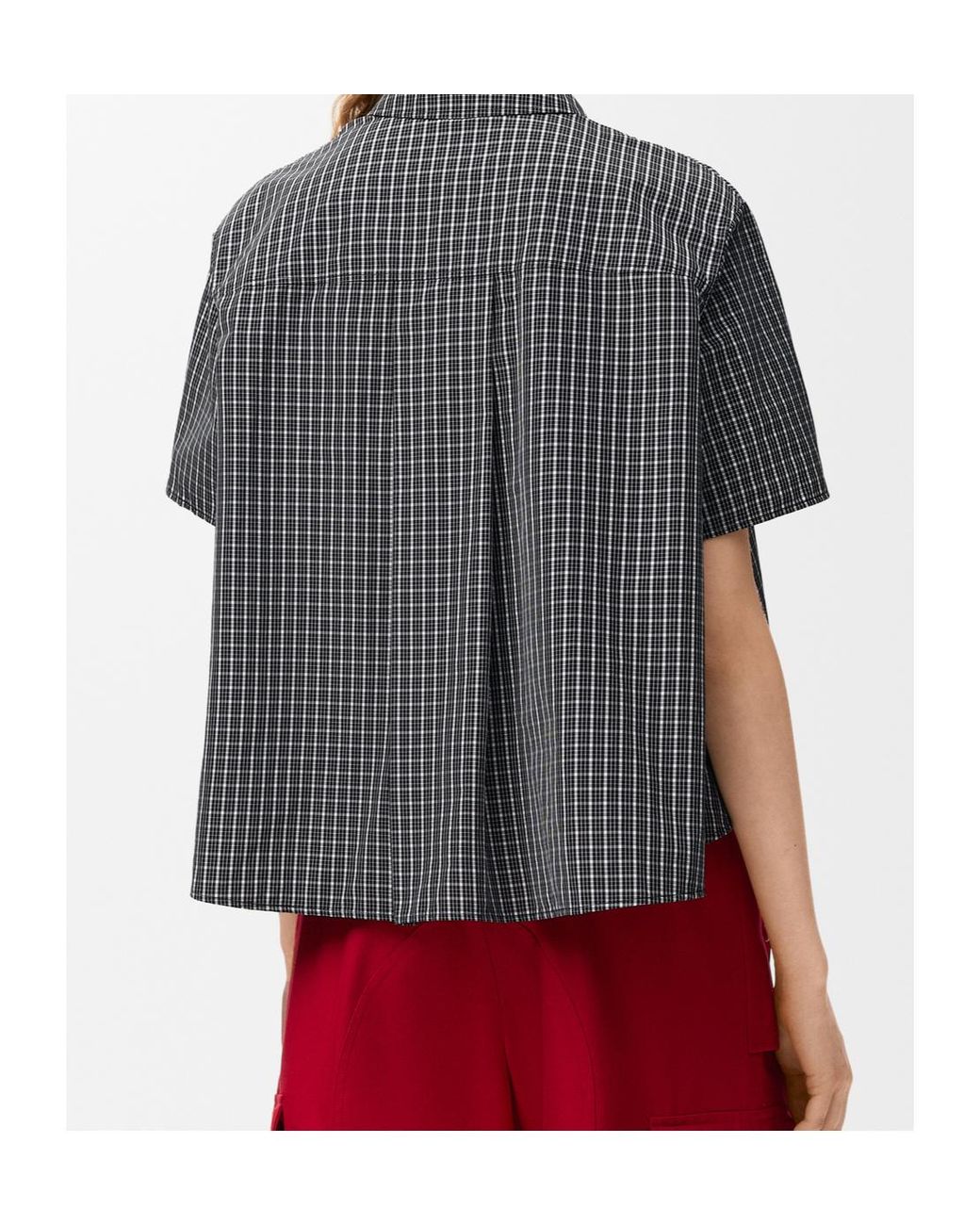 Loewe Gray Short Sleeve Trapeze Shirt