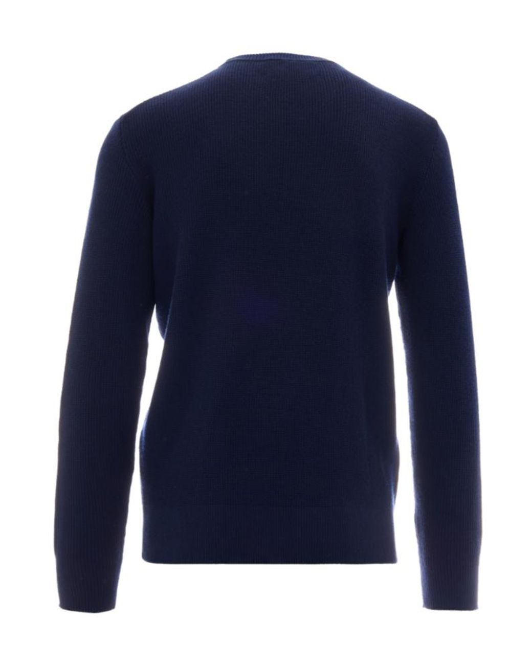 Ballantyne Blue Long-Sleeve Diamond-Intarsia Sweater for men