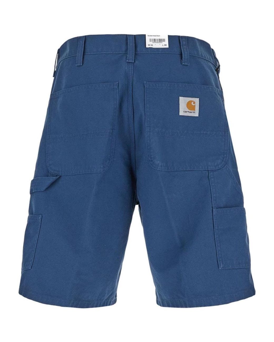 Carhartt Blue Double Knee Shorts for men