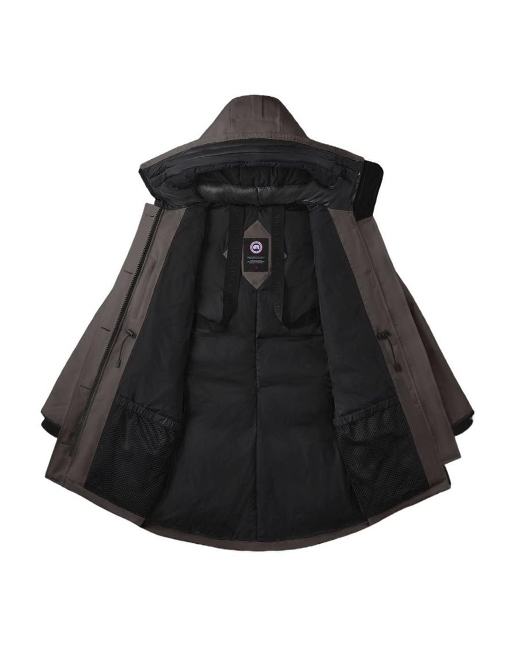 Canada Goose Brown Button-Up Hooded Parka