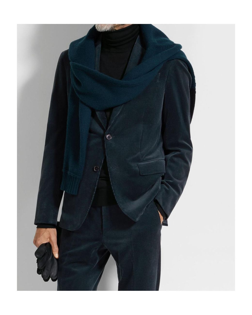 Zegna Blue Cashco Jacket for men