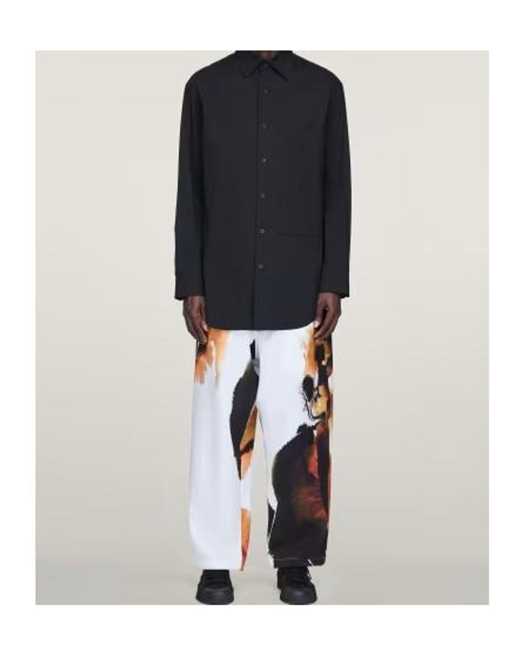 Y-3 Blue Aop Sport Uniform Track Pants for men