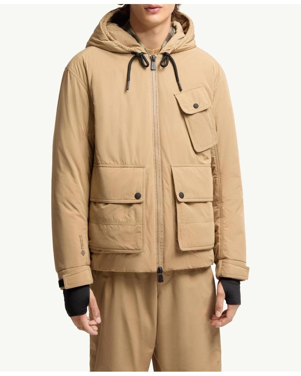 Moncler Natural Ober Short Padded Jacket for men