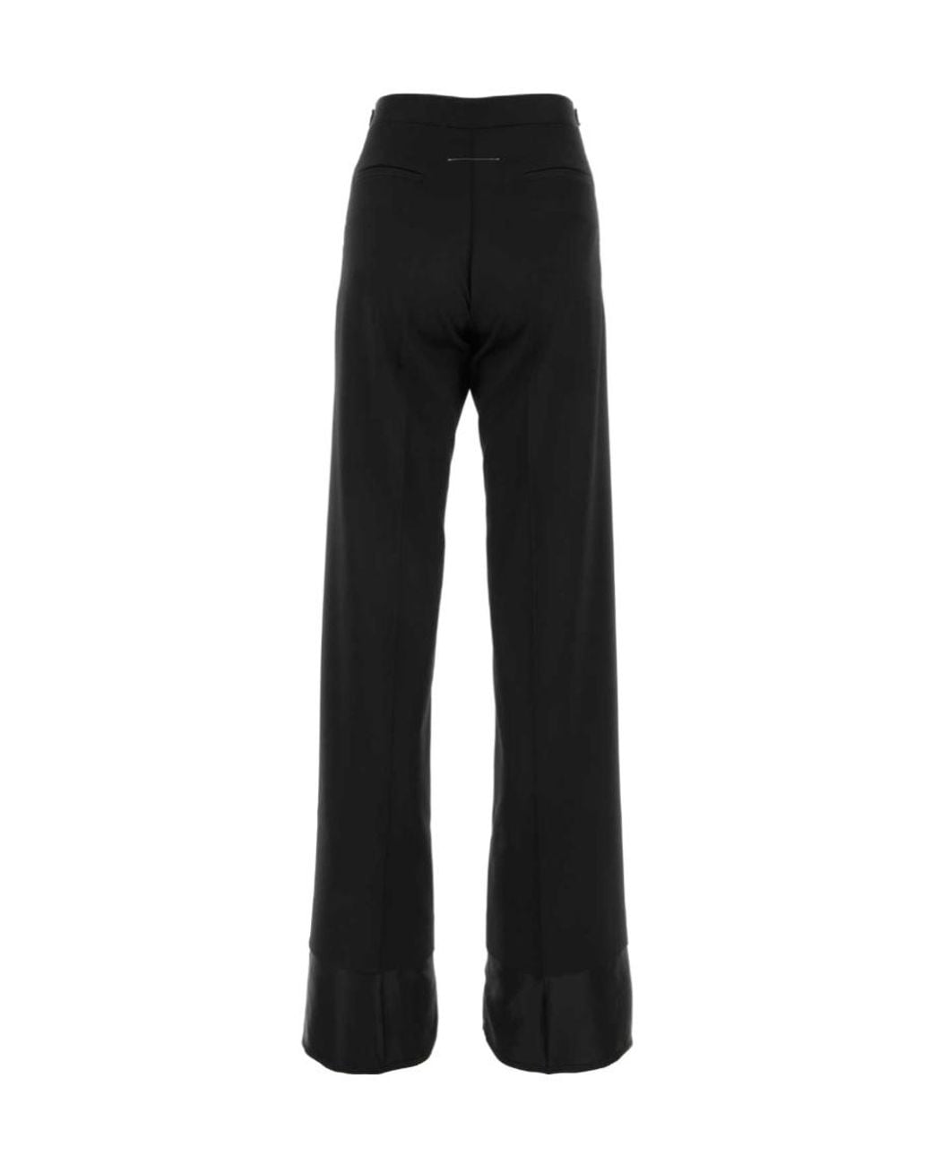 MM6 by Maison Margiela Black Straight-Leg Pants