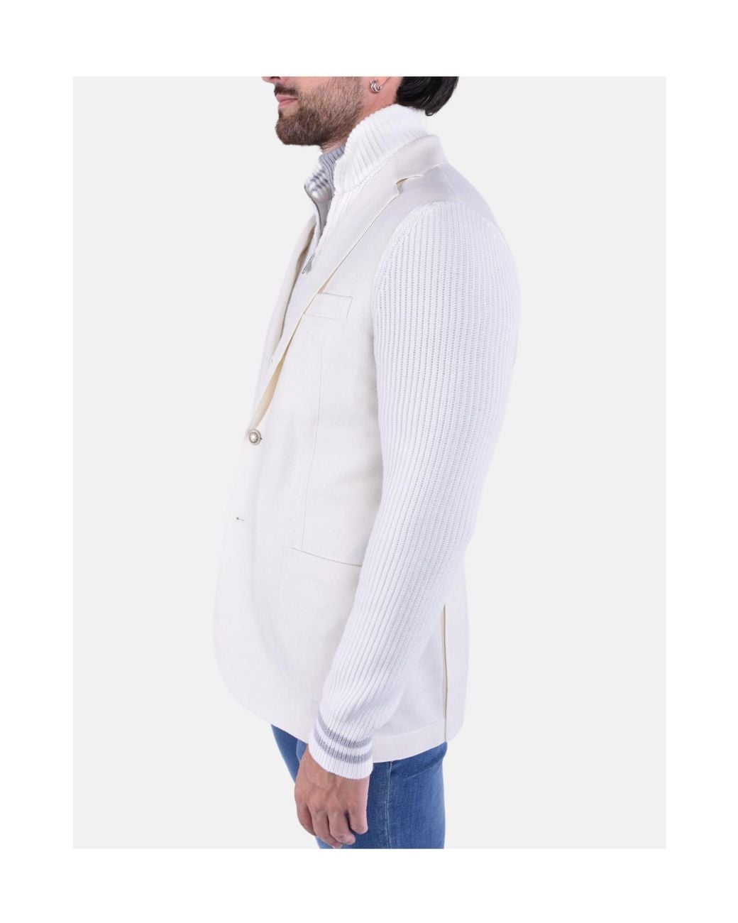Eleventy Blue Bi Mat Blazer Jacket for men