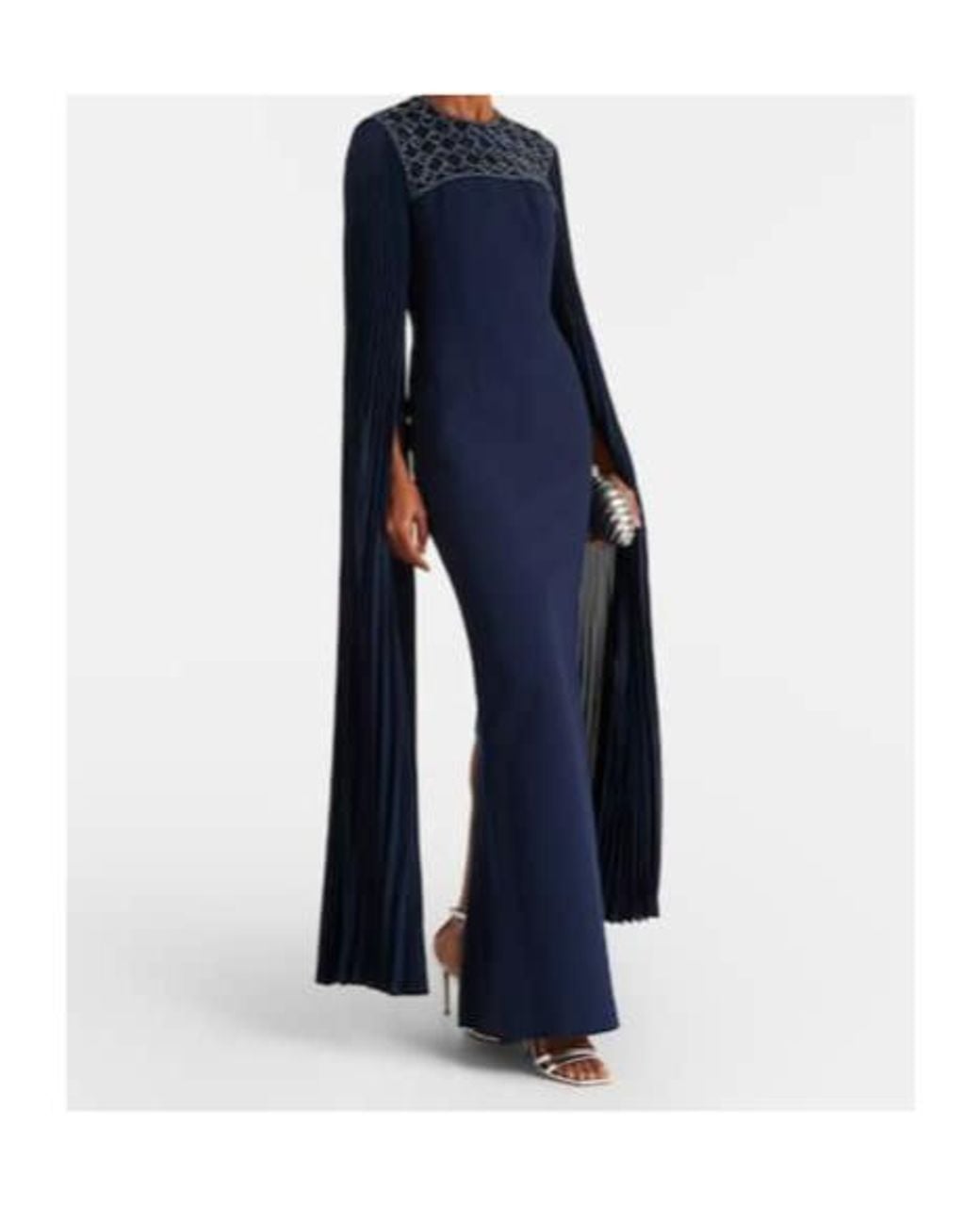 Rebecca Vallance Blue Memphis Embellished Gown