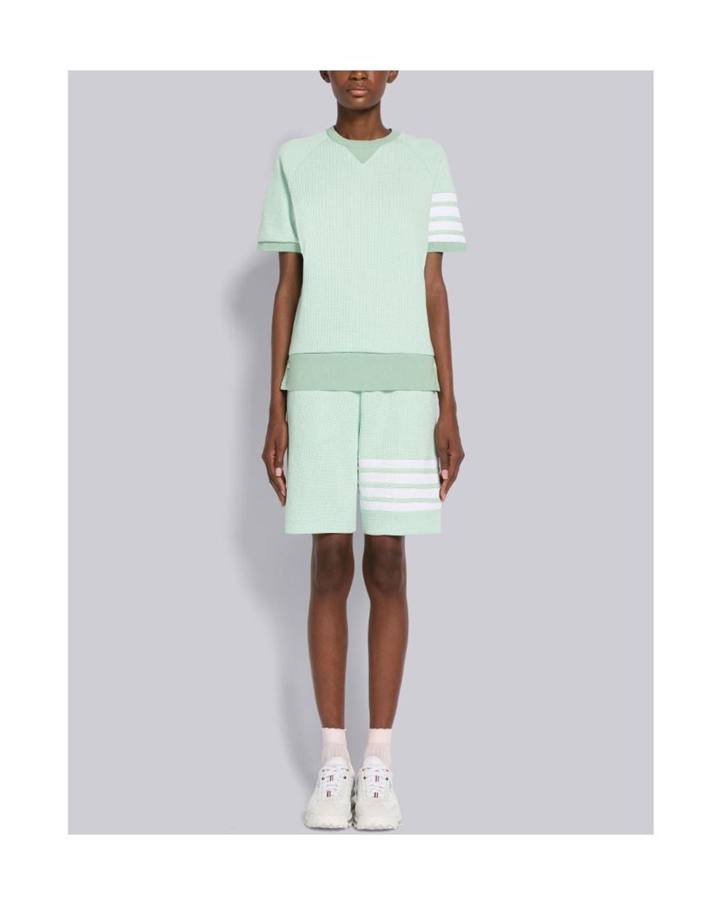 Thom Browne Blue 4-Bar Stripe Shorts