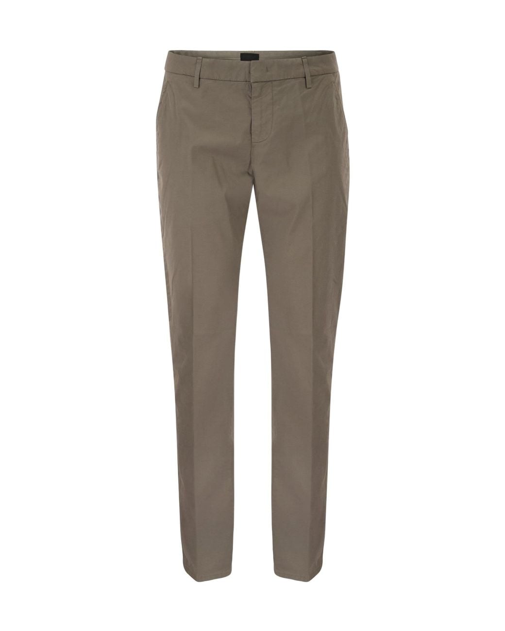 Dondup Gray Spiritissimo Slim Chino Pants for men