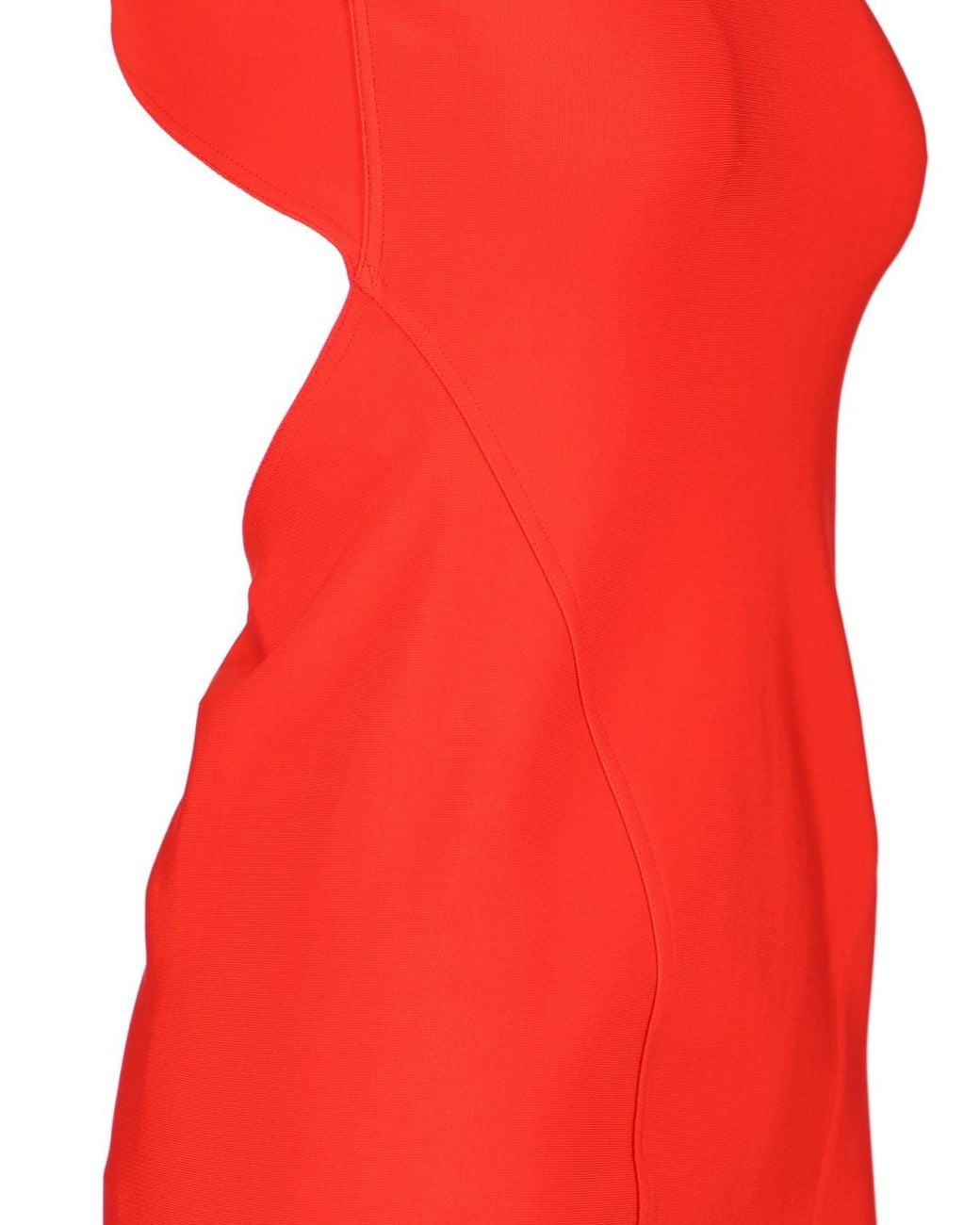 Alaïa Red Alaïa Crossback Sleeveless Midi Dress
