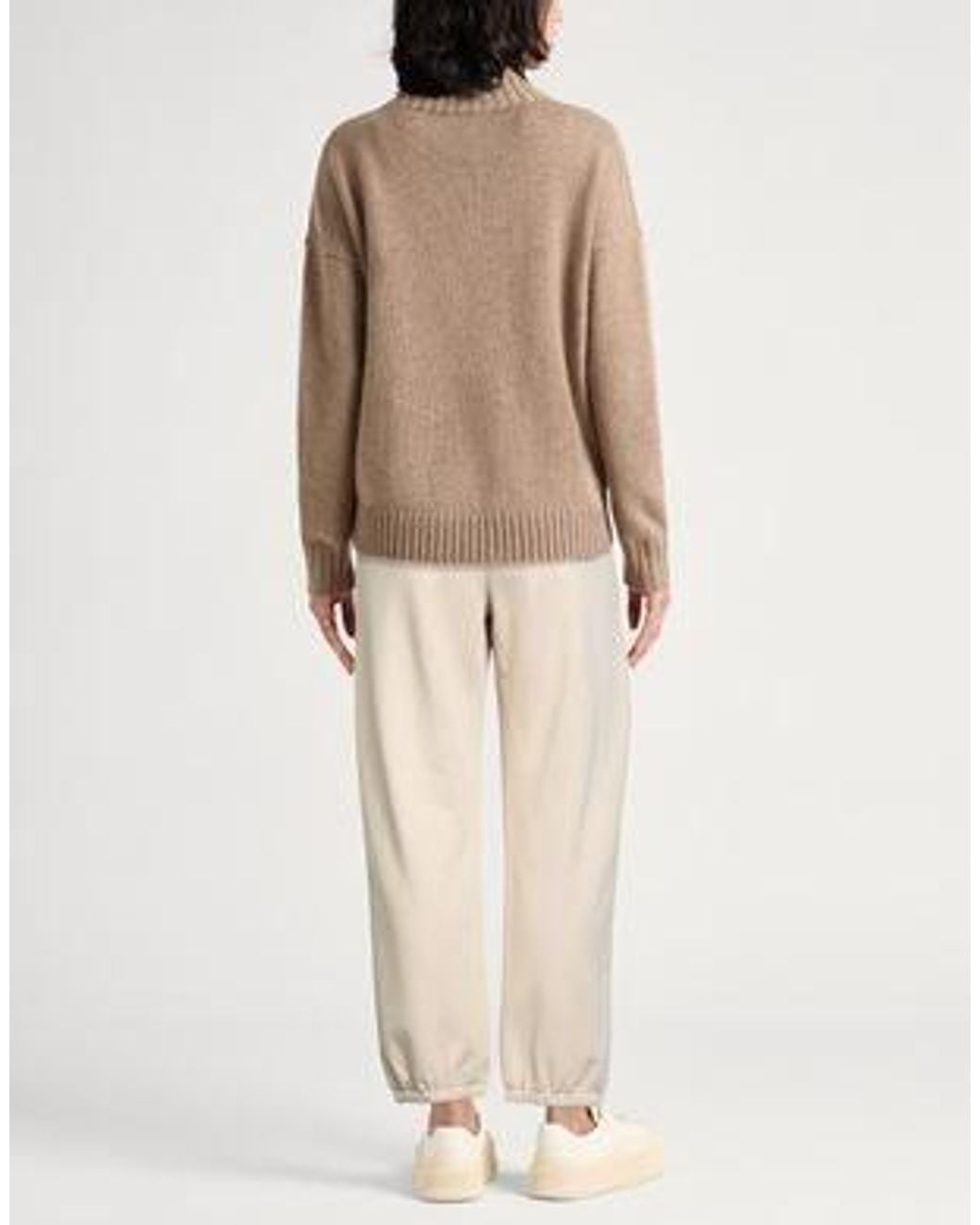 Max Mara Natural Solid-Color Versatile Sports Trousers