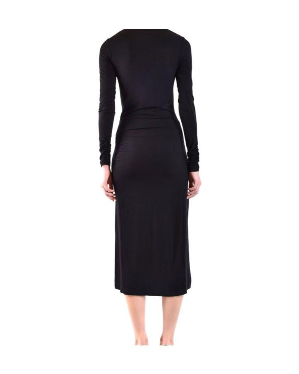 Dondup Black Long Sleeve Dress